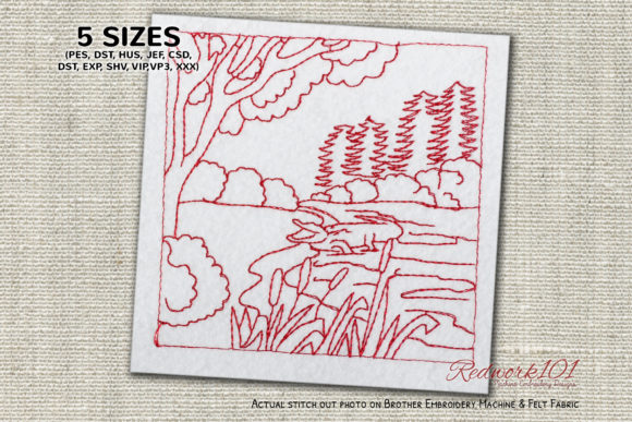 Alligator on the Water: A Charming Embroidery Design