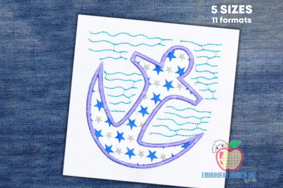 Anchor Applique: A Versatile Design for Apparel