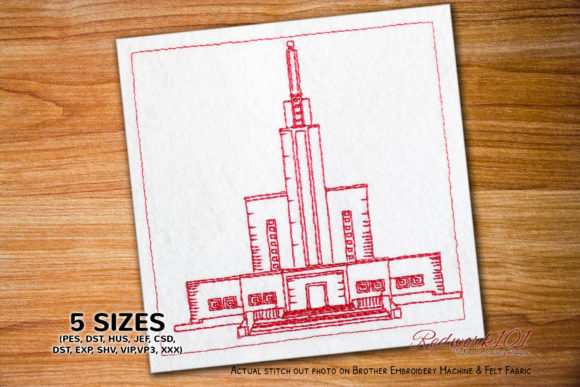 Bern Switzerland Temple Redwork: A Holiday Must-Have