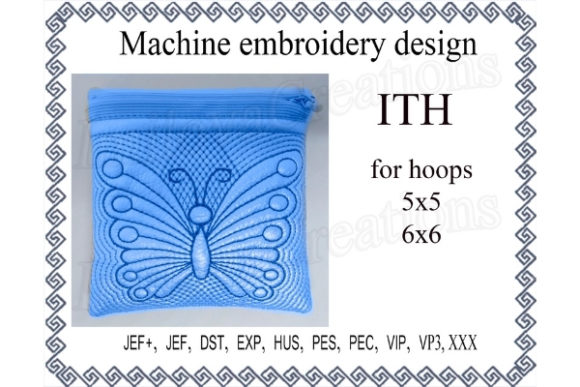 Butterfly Zippered Bag: A Versatile Embroidery Design