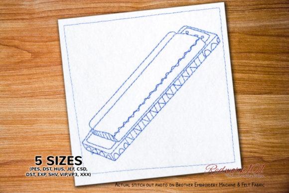 Embroidered Harmonica: A Musical Touch for Craft Fares
