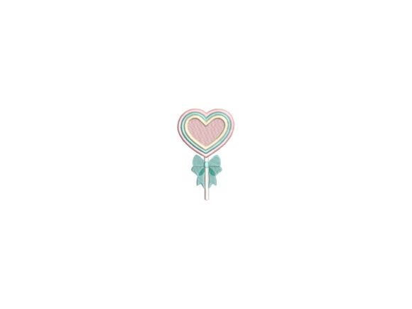 Heart Shape Candy: A Sweet Embroidery Design