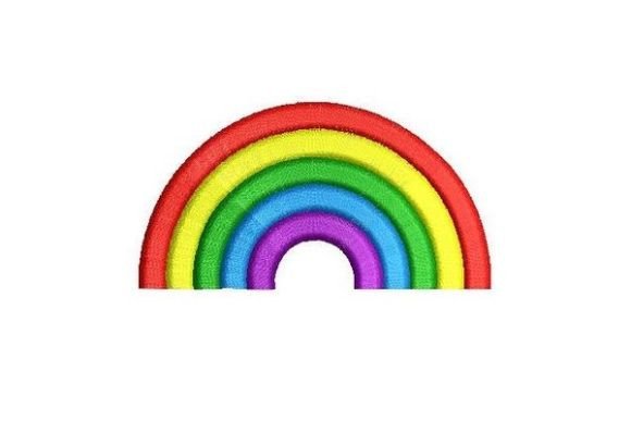 Rainbow Colorful: A Vibrant Addition for Seasonal Embroidery