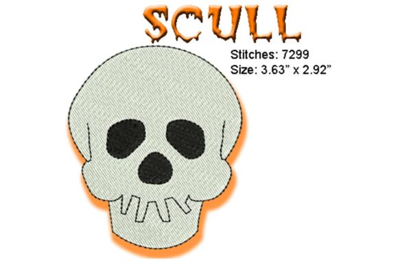 Skull: A Classic Halloween Embroidery Design