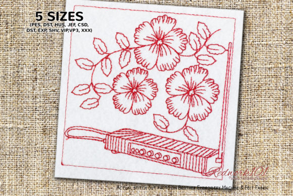 Theremin Lineart: A Unique Embroidery Design